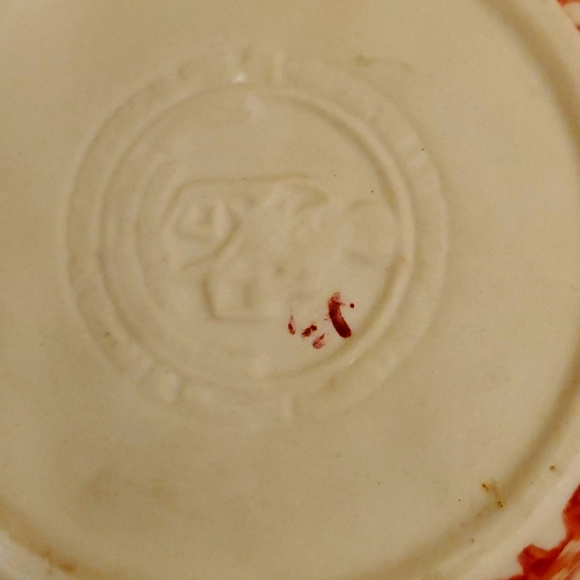 Gerald Henn Workshops Red Trim / Blue Stars Sponge Ware - Picture 2 of 4